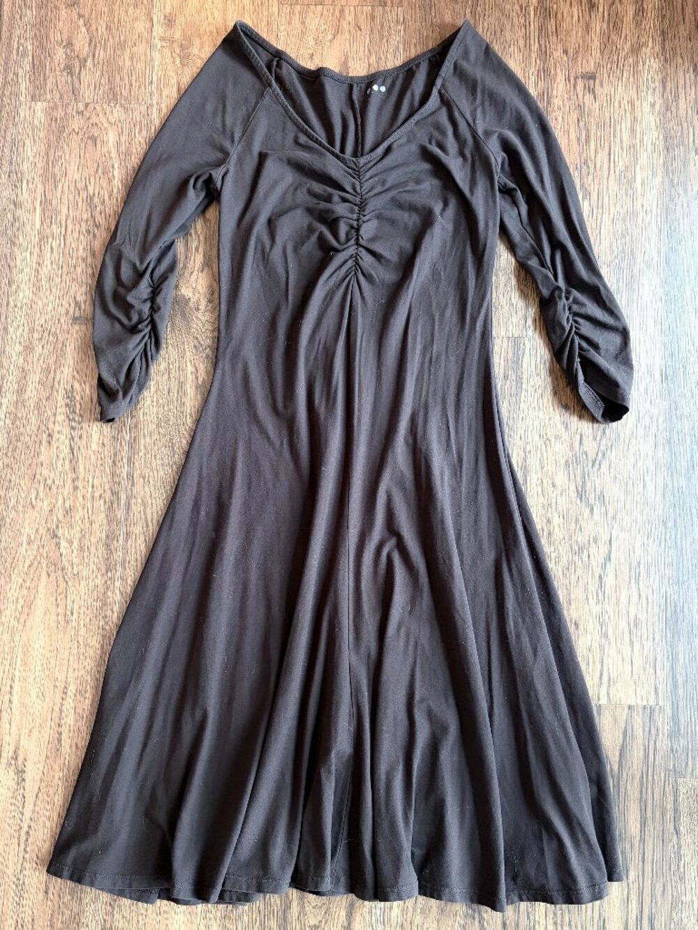 Three Dots knit dress M dark brown